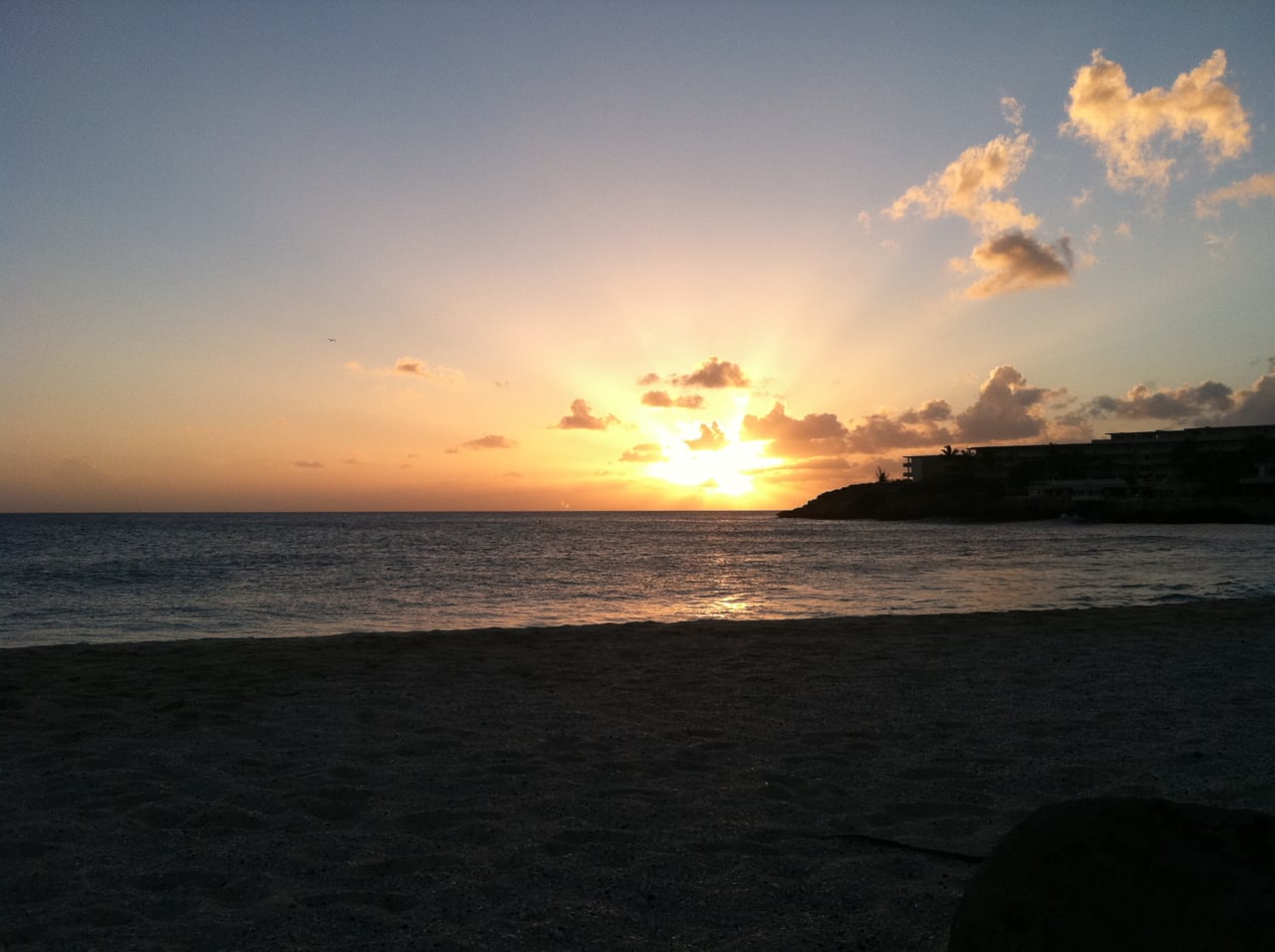 Sunset in Sint Maarten