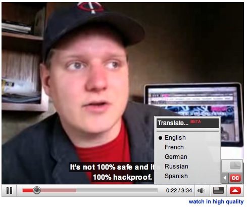 YouTube Translate